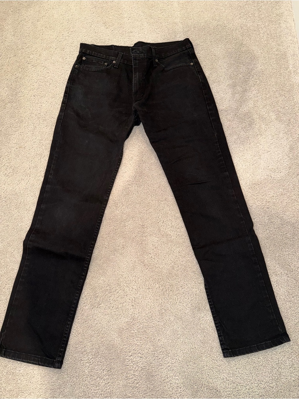 Levi's Men's Black Straight Jeans